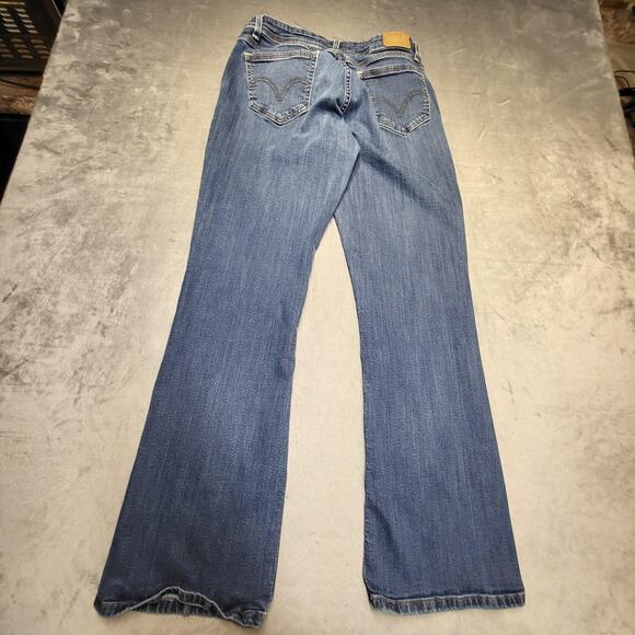 Levis 529 Curvy Boot Cut Jeans Womens 12 Blue Stretch Denim Medium Wash W31 L32 - Picture 11 of 13